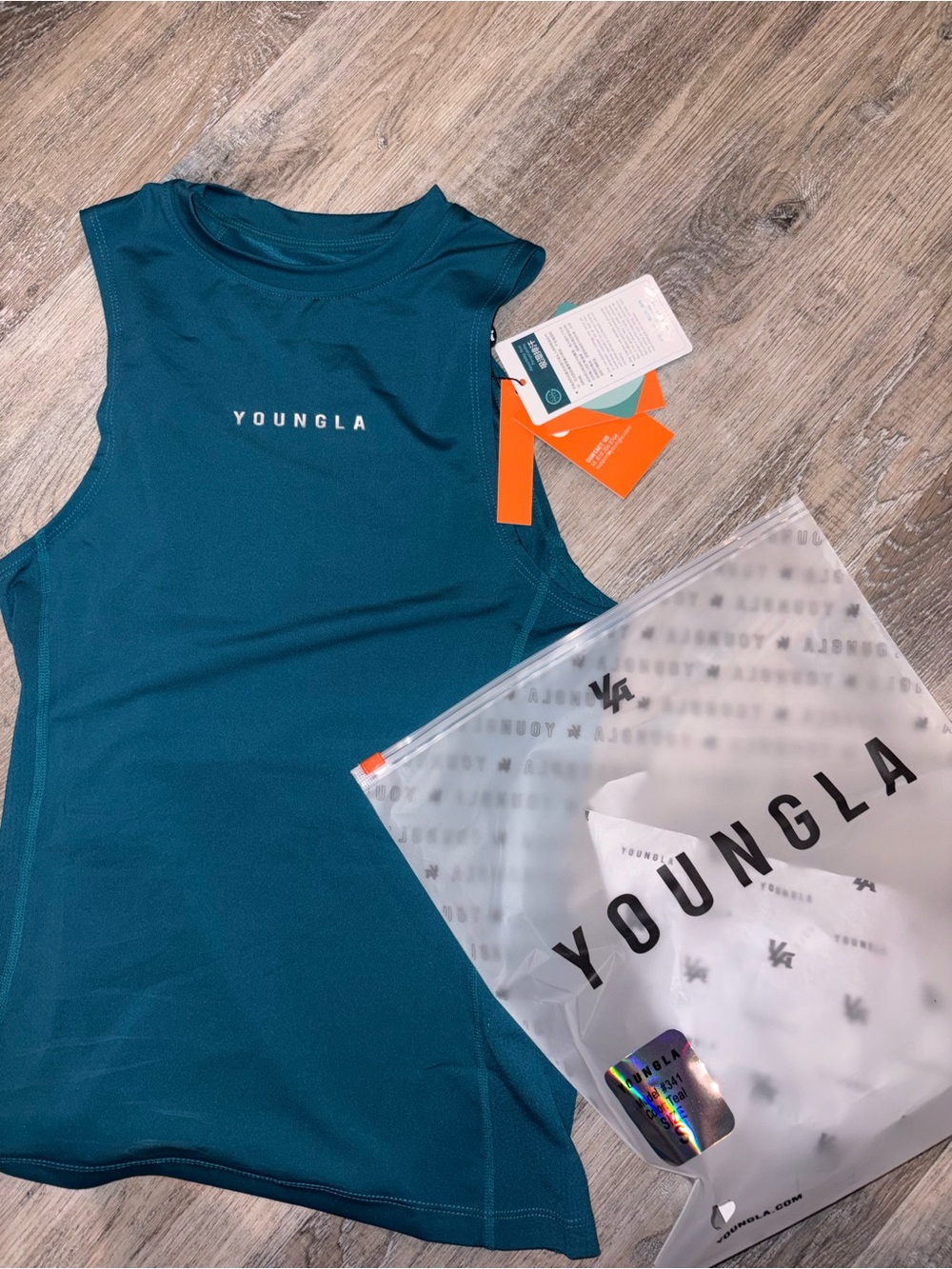 YoungLA Women’s Teal Athletic Muscle Tank